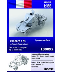 Panhard 178B w. Renault-Restany turret 1/100