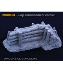 28mm Log entrenchment corner 1/48