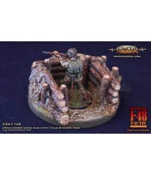 Forest trench theme 60mm round scenic base 1/48