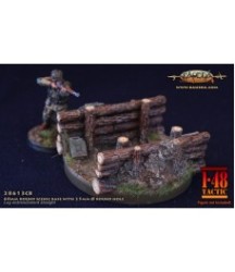 Forest trench theme 60mm round scenic base 1/48