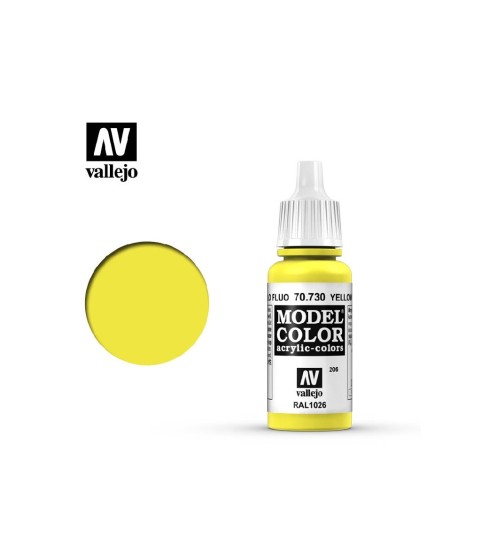 Vallejo Model Color 70.730: Yellow Fluorescent 17 ml.