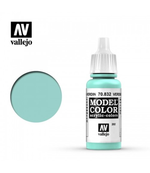 Vallejo Model Color 70.832: Verdigris Glaze 17 ml.