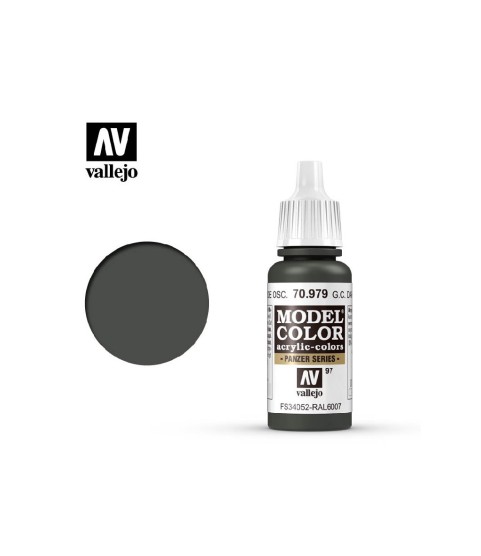 Vallejo Model Color 70.979: Germ. Cam. Dark Green 17 ml.