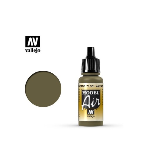 Vallejo Model Air 71.301: AMT-4 Camouflage Green 17 ml.