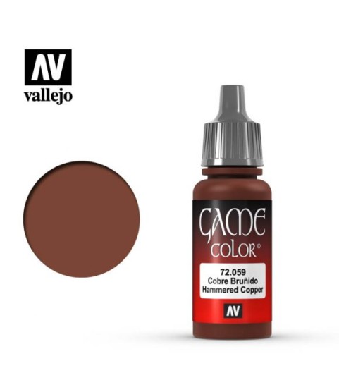 Vallejo Game Color 72.059: Hammered Copper 17 ml.