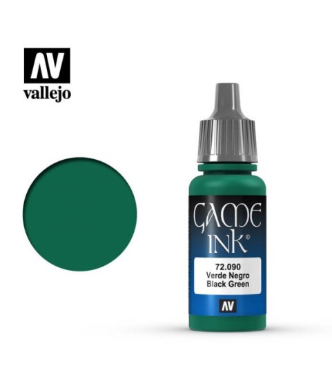 Vallejo Game Color 72.090: Black Green 17 ml.