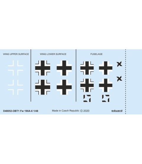 Fw 190A-6 national insignia 1/48