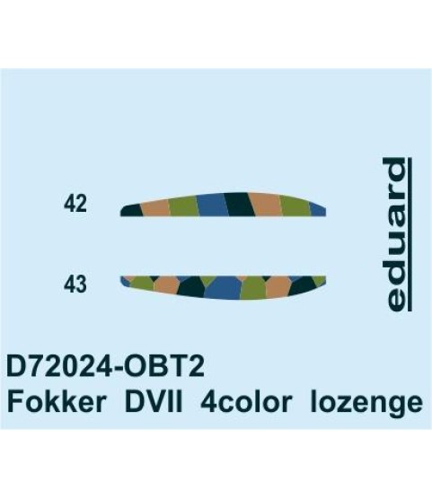 Fokker D. VII 4color lozenge 1/72