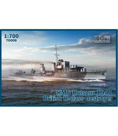 HMS Hotspur 1941 British H-class detroyer 1/700