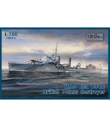 HMS Ilex 1942 British I-class destroyer 1/700