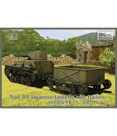 Type 94 Japanese Tankette with 2trailers 1/72