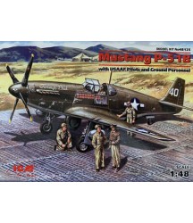 Mustang P-51B (with USAAF Pilots+Gr.Pers.) 1/48