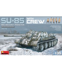 SU-85 mod. 1943 early production with crew 1/35