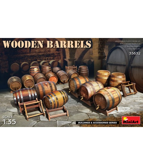 Wooden Barrels (18 pcs.) 1/35