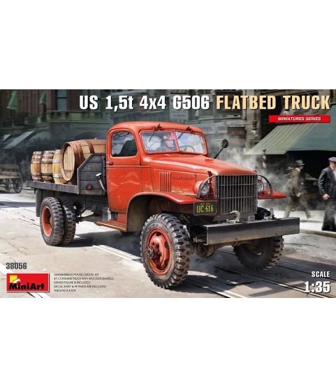 US 1,5t 4x4 G506 Flatbed Truck (w/ decal&PE) 1/35