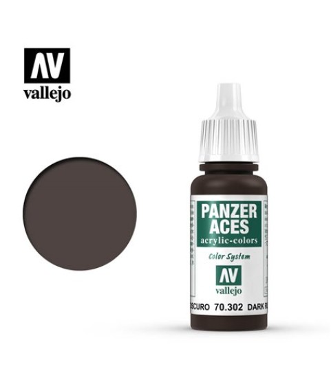 Vallejo Panzer Aces 70.302: Dark Rust 17 ml.