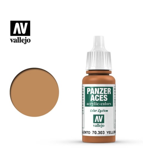 Vallejo Panzer Aces 70.303: Yellowish Rust 17 ml.