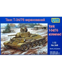 T34/76 Screened tank 1/72