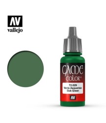 Vallejo Game Color 72.029: Sick Green 17 ml.