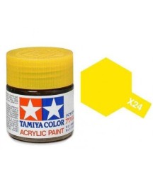 Tamiya X-24 Gloss Clear Yellow Acrylic Paint Mini 10ml