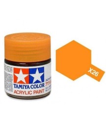 Tamiya X-26 Gloss Clear Orange Acrylic Paint Mini 10ml