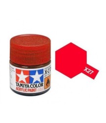 Tamiya X-27 Gloss Clear Red Acrylic Paint Mini 10ml