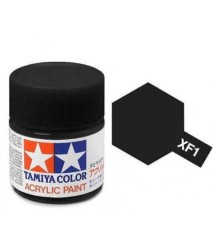 Tamiya XF-1 Flat Black Acrylic Paint Mini 10ml