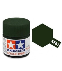 Tamiya XF-61 Dark Green Acrylic Paint Mini 10ml